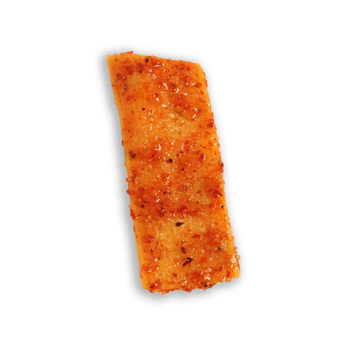 Chilli Bomba Pineapple Belt Candy 8oz, tangy and spicy flavor, top view on white background