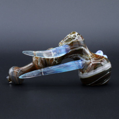 Clayball Glass "Aurora Nebula" Heady Hammer Bubbler for Dry Herbs, Borosilicate, USA Made