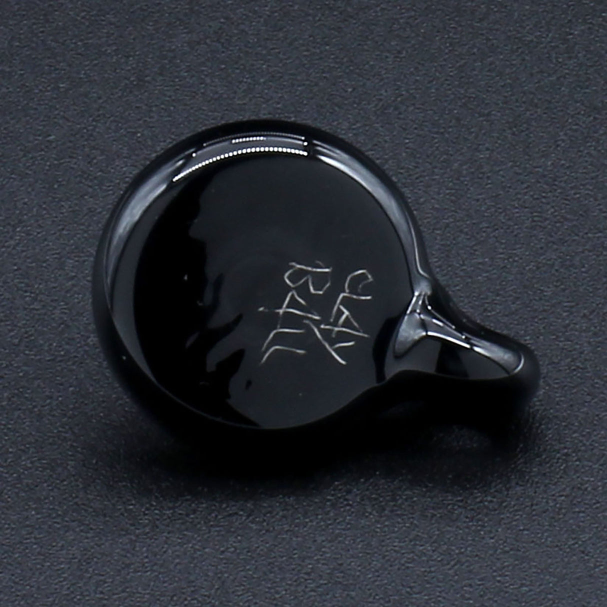 Clayball Glass "Black Jack" Heady Sherlock Dab Set with Banger Hanger, top view