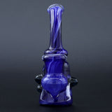 Clayball Glass "Blue Moon" Heady Sherlock Dab Rig in Borosilicate Glass, Front View