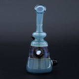 Clayball Glass "Opal Nebula" Heady Sherlock Dab Rig, 5" height, 14mm joint, USA-made, front view