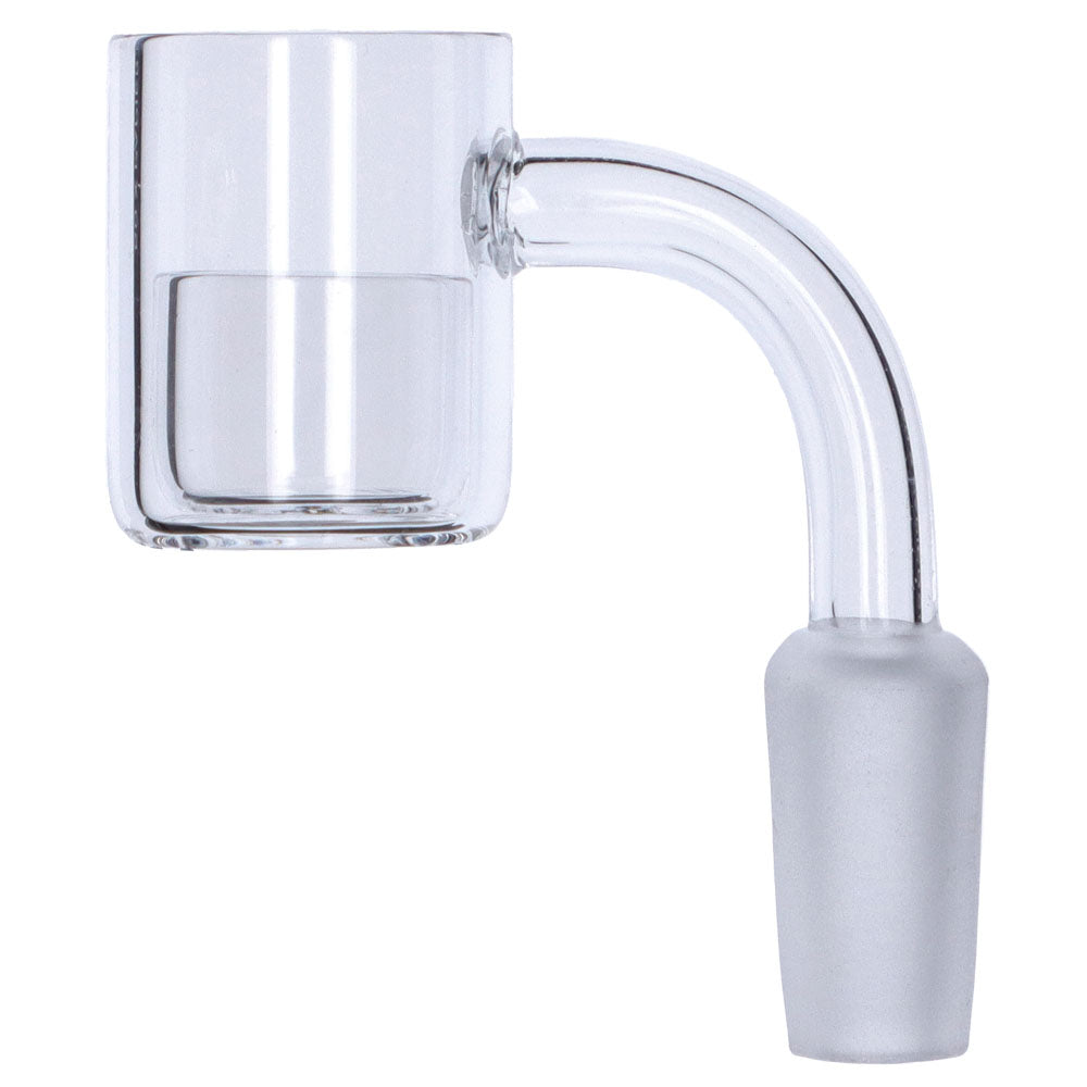 Clear Core Reactor Quartz Banger with Male Joint for Dab Rigs, 90 Degree Angle, 14mm