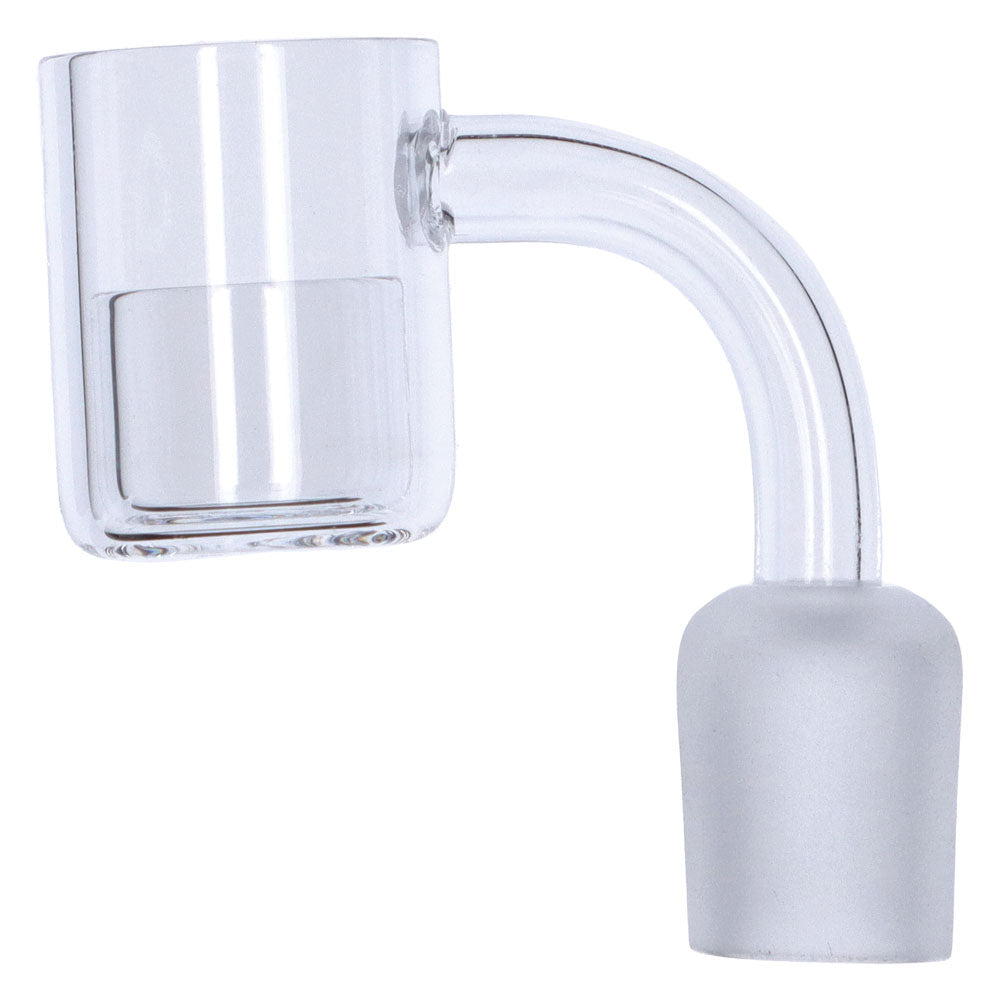 Valiant Distribution Clear Core Reactor Quartz Banger with Male Joint for Dab Rigs, Side View