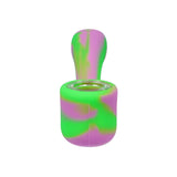 Valiant Distribution Colorful Sherlock Silicone Pipe, compact and portable design, front view on white background