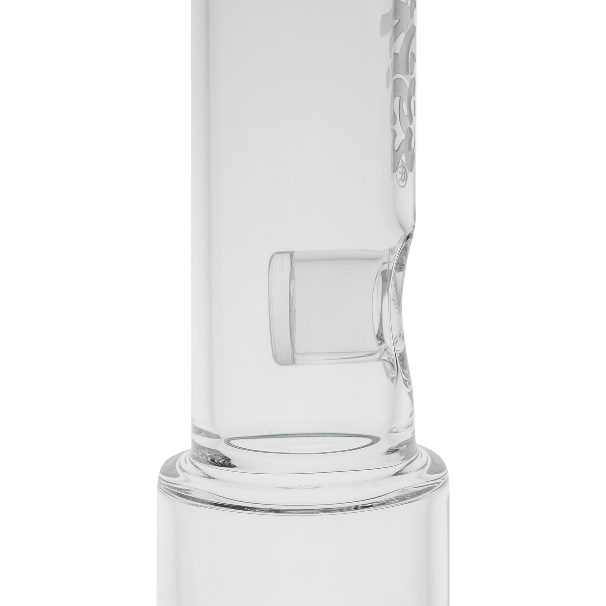 Cookies Beaker 2 Da Dome Bong close-up, clear borosilicate glass with glass on glass joint