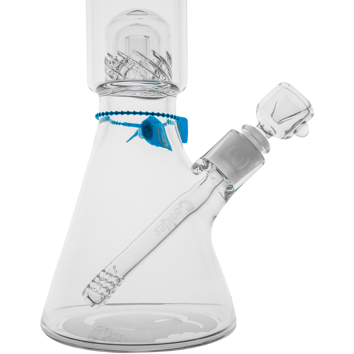 Cookies Beaker 2 Da Dome Borosilicate Glass Bong - Front View with Glass Bowl