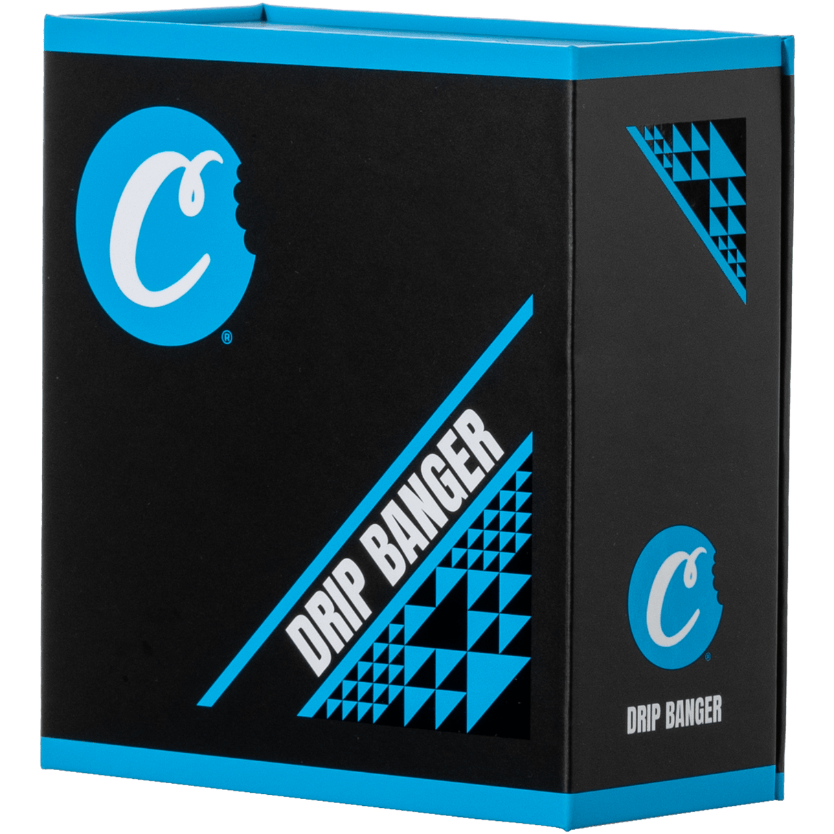 Cookies Drip Banger packaging, Quartz Dab Rig Accessory by Cookies, front view