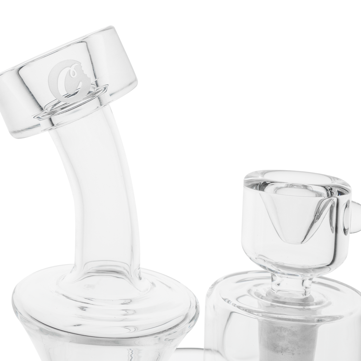 Cookies Flowcycler Dab Rig with Borosilicate Glass and Recycler Percolator - Close-up Side View