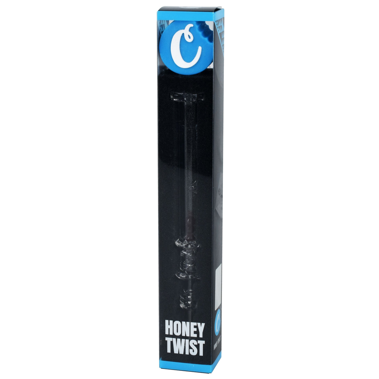 Cookies Honey Twist Glass Dab Straw | Integrated Tip | 6" | Colors Vary