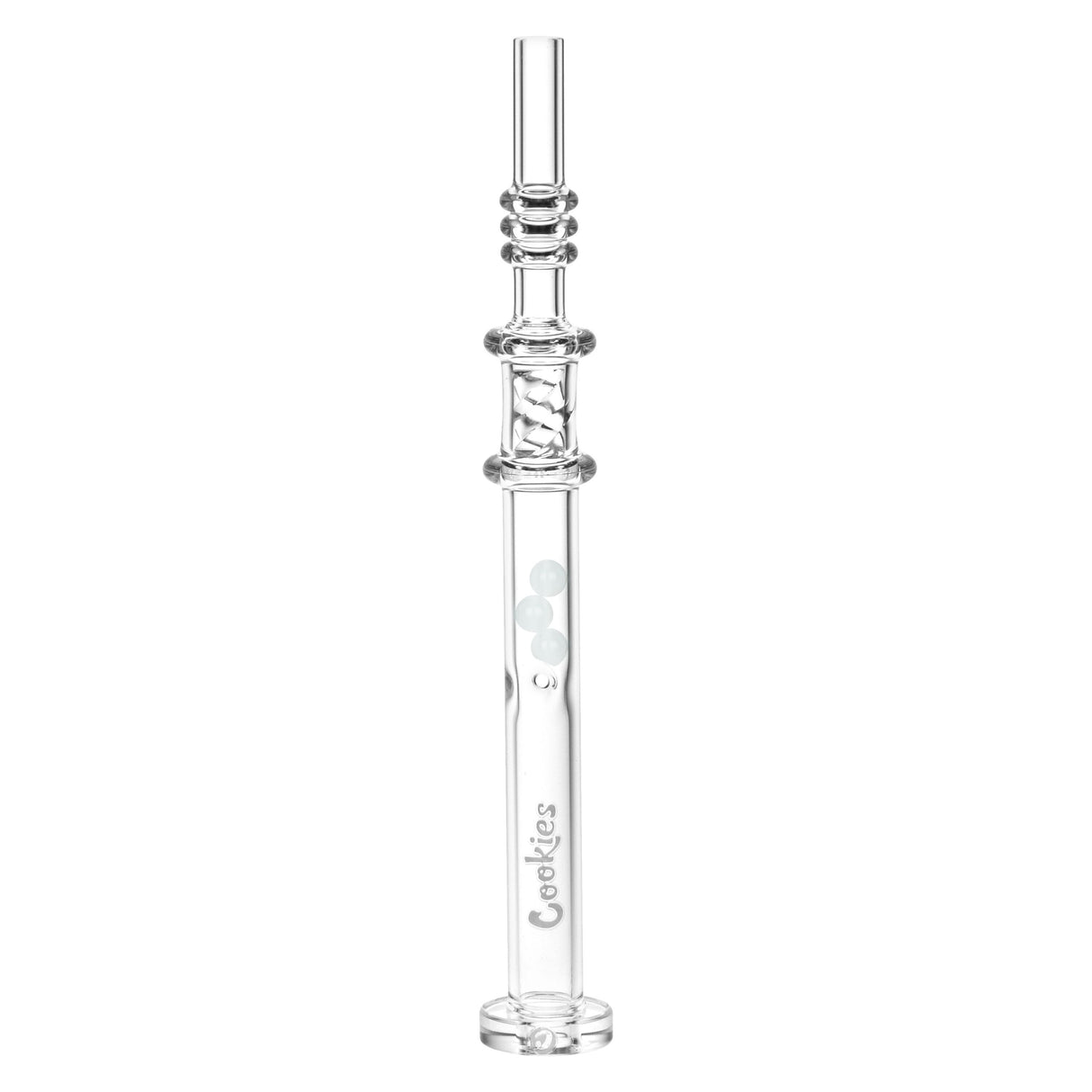 Cookies Honey Twist Glass Dab Straw | Integrated Tip | 6" | Colors Vary