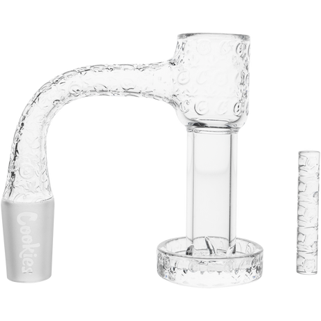Cookies Slurper Banger made of Quartz for Dab Rigs - Clear with Cookies Branding