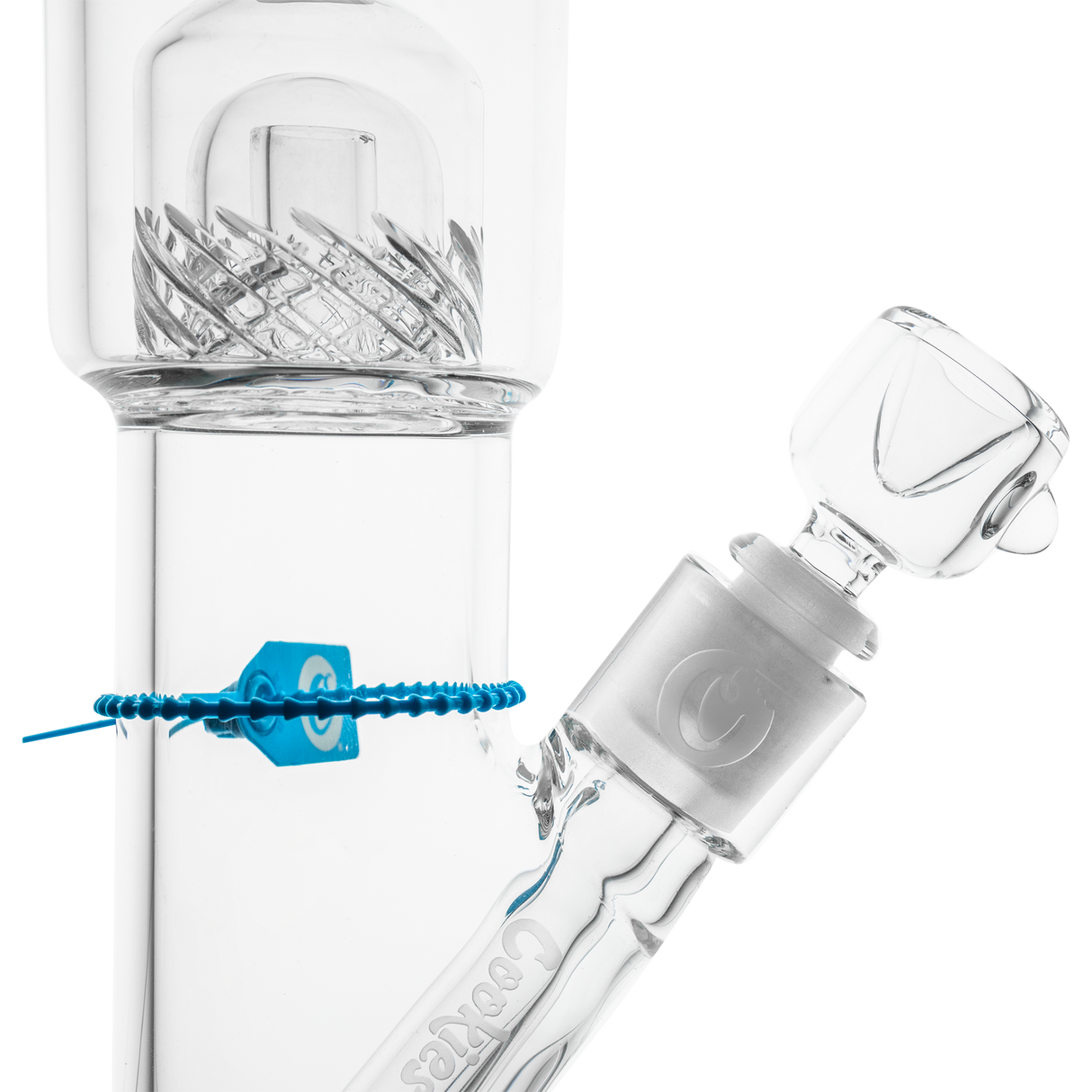 Cookies Straight 2 Da Dome Bong in Borosilicate Glass with Deep Bowl - Side View