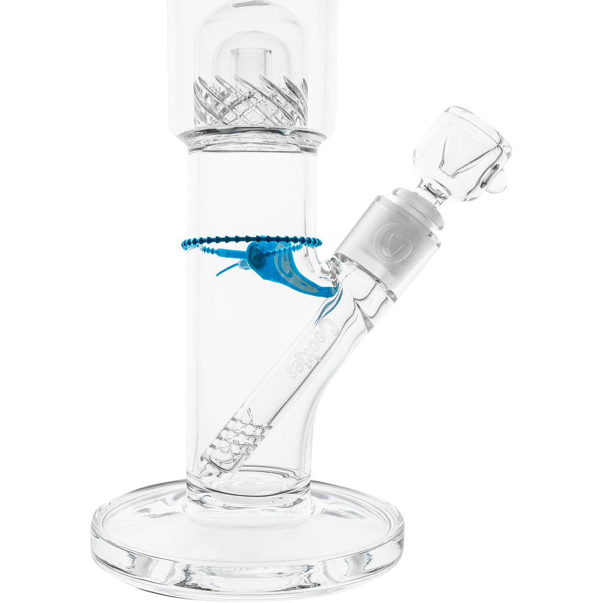 Cookies Straight 2 Da Dome Borosilicate Glass Bong - Front View on White Background