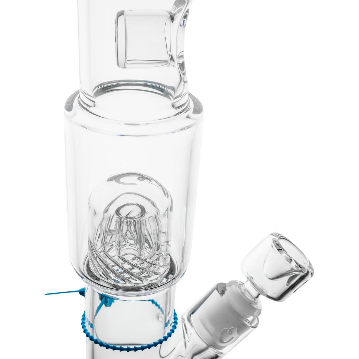 Cookies Straight 2 Da Dome Bong made of Borosilicate Glass with Clear Design