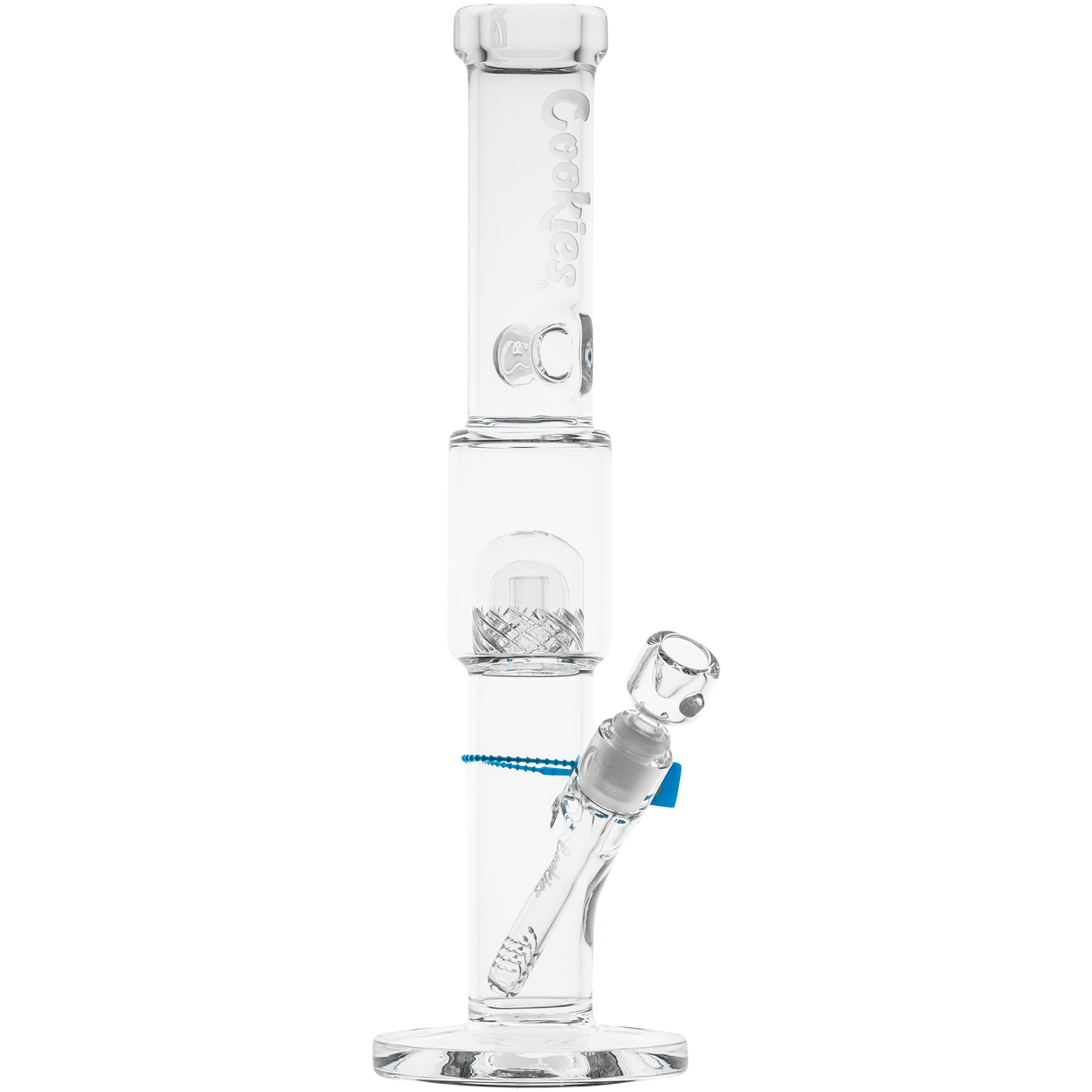 Cookies Straight 2 Da Dome Bong made of Borosilicate Glass with sleek design - Front View