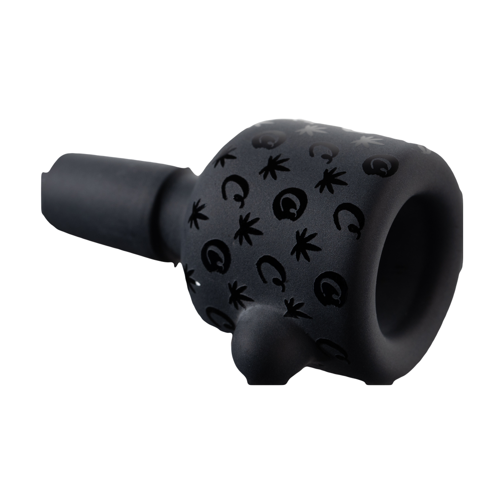 Cookies 14" Beaker Bong with Black Patterned Print - 45 Degree Glass Joint