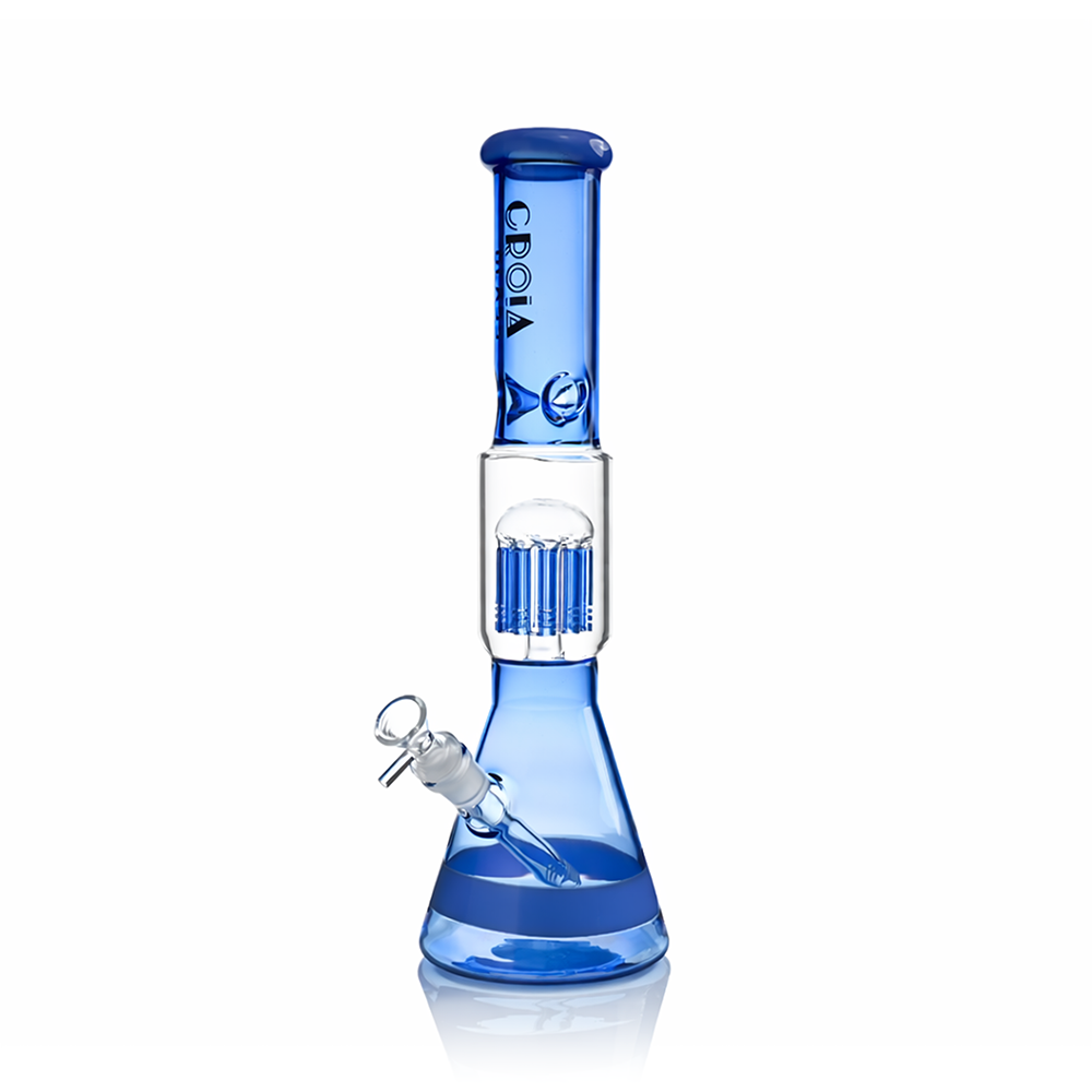 15" Beaker Bong with Tree Perc and Ice Catcher | Croia Glass