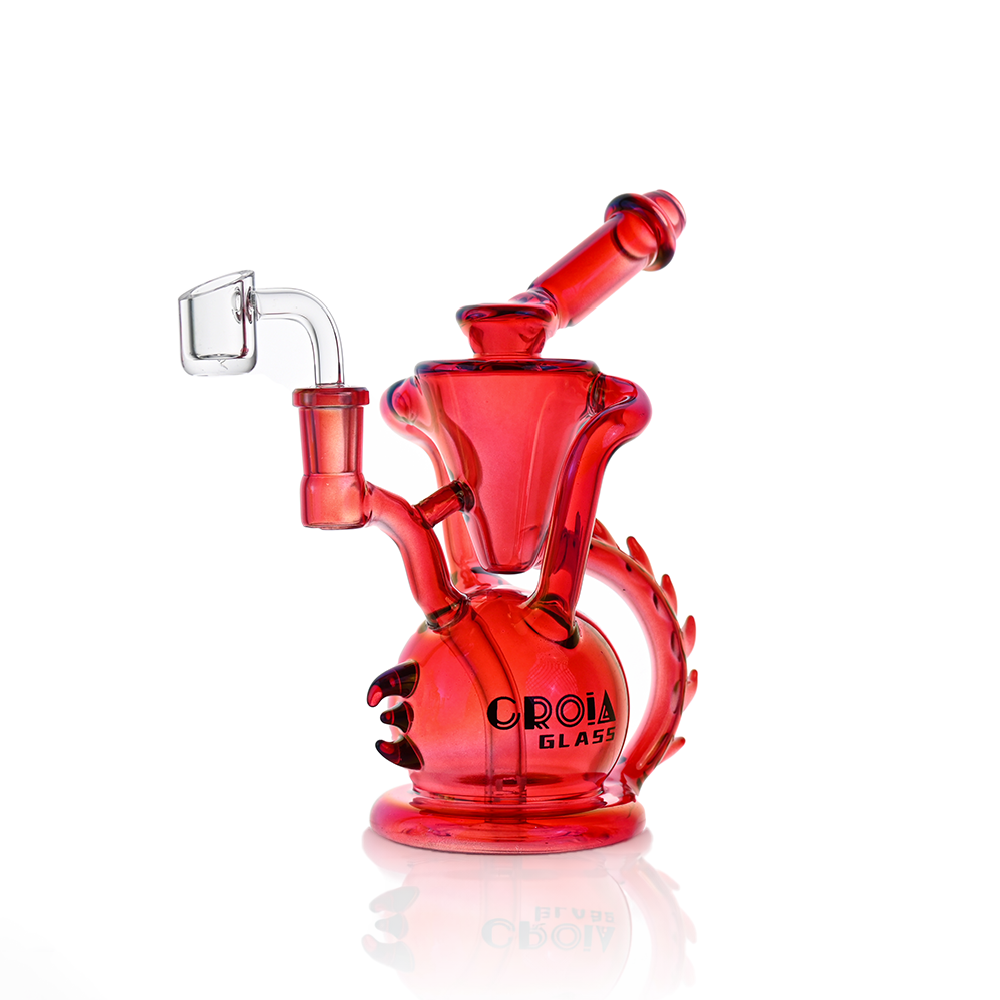 10" Dragon Spine Recycler Dab Rig | Croia Glass