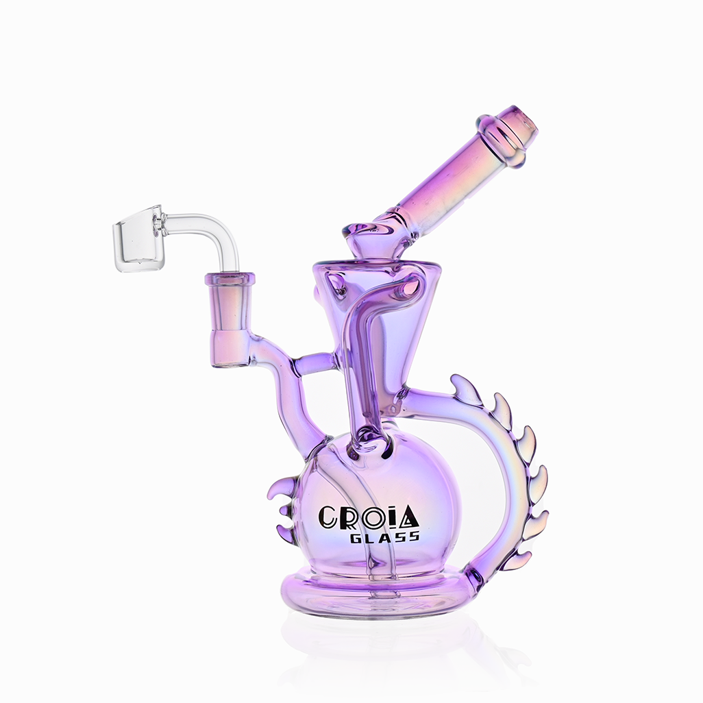 10" Dragon Spine Recycler Dab Rig | Croia Glass