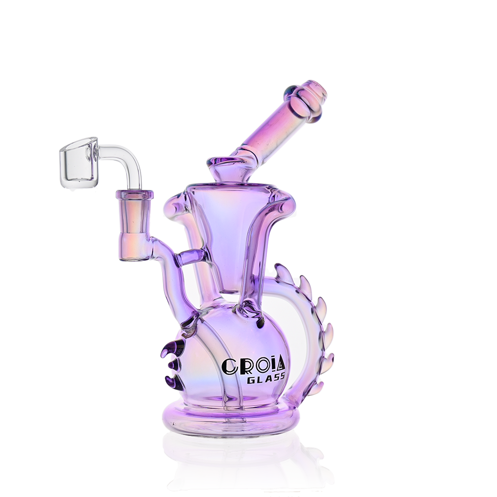 10" Dragon Spine Recycler Dab Rig | Croia Glass
