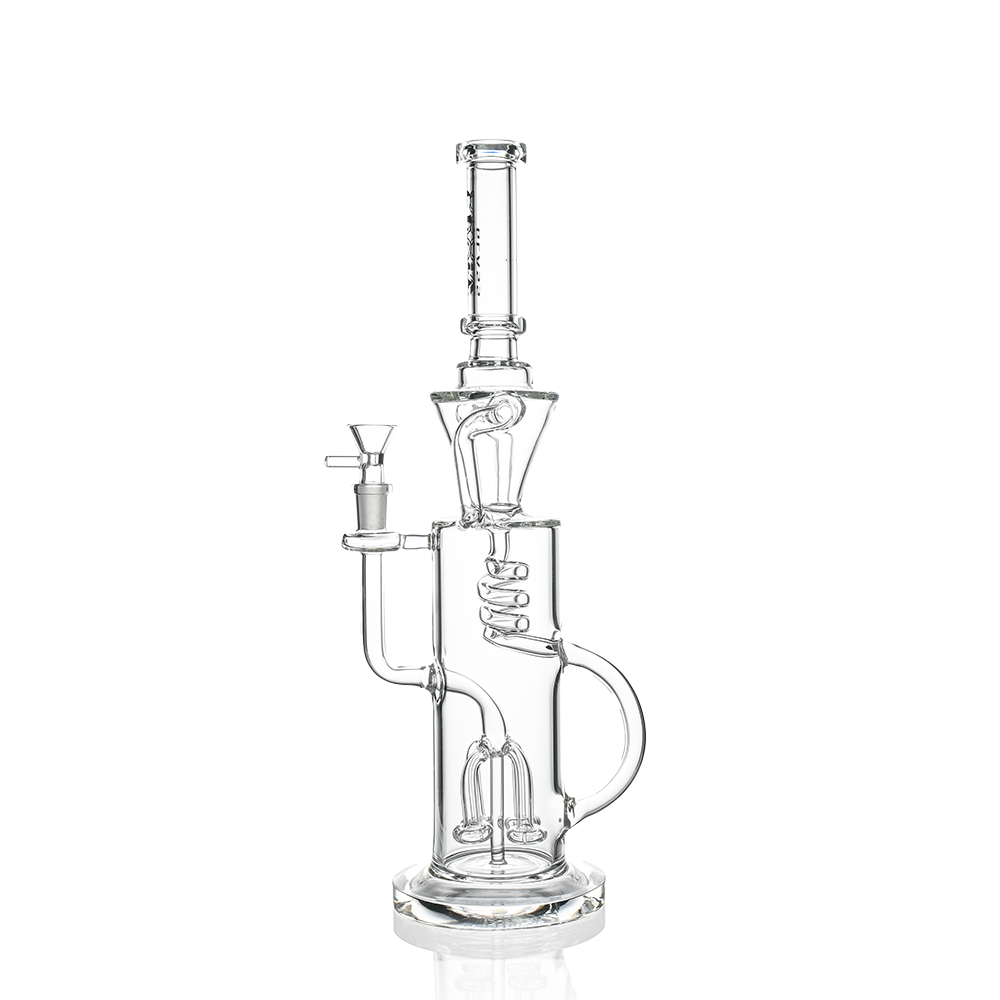 15" Scientific Glass Bong with Tree Perc & Spiral Cooling | Croia Glass