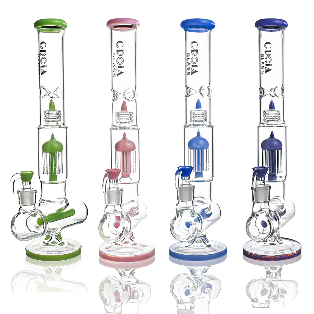 17" Triple Perc Scientific Glass Bong | Croia Glass