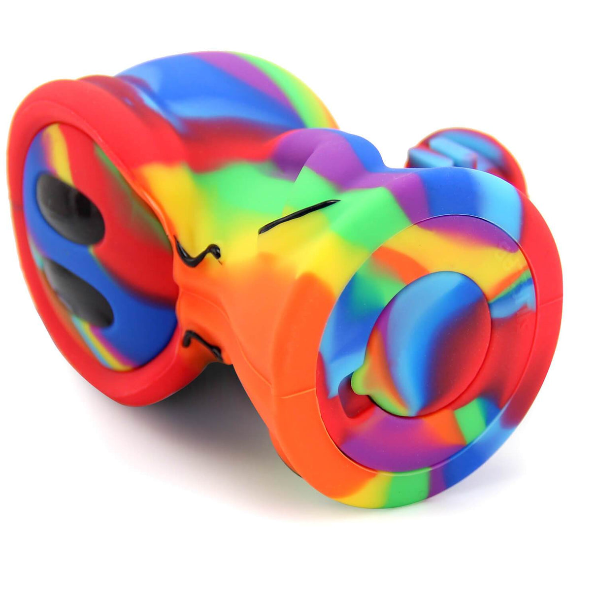 PILOT DIARY Cute Ghost Silicone Bubbler with Rainbow Design - 3.75" Size