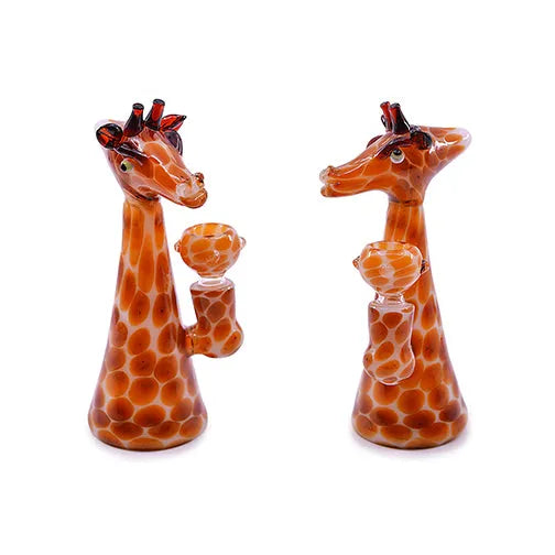 6" Mrs. Giraffe Glass Bubbler