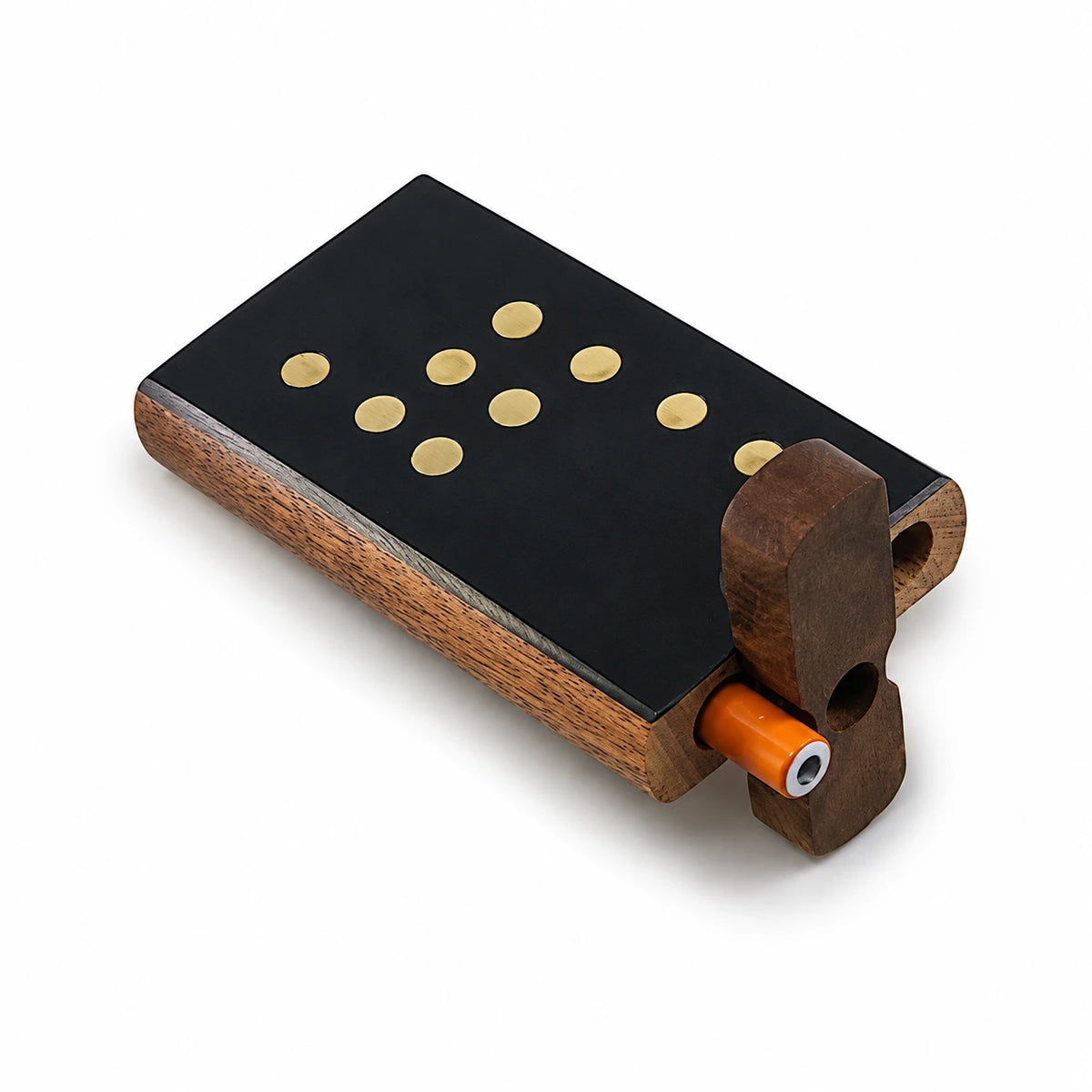 Handmade Wooden Blacked Out Stud Dugout w/ One Hitter