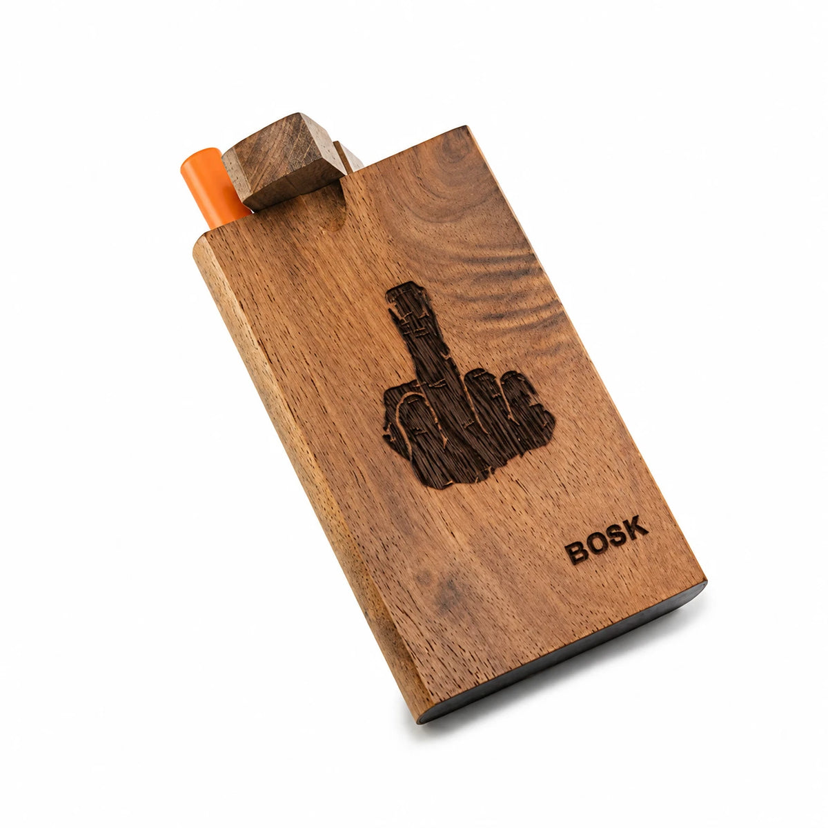 Handmade Wooden Middle Finger Dugout w/ One Hitter
