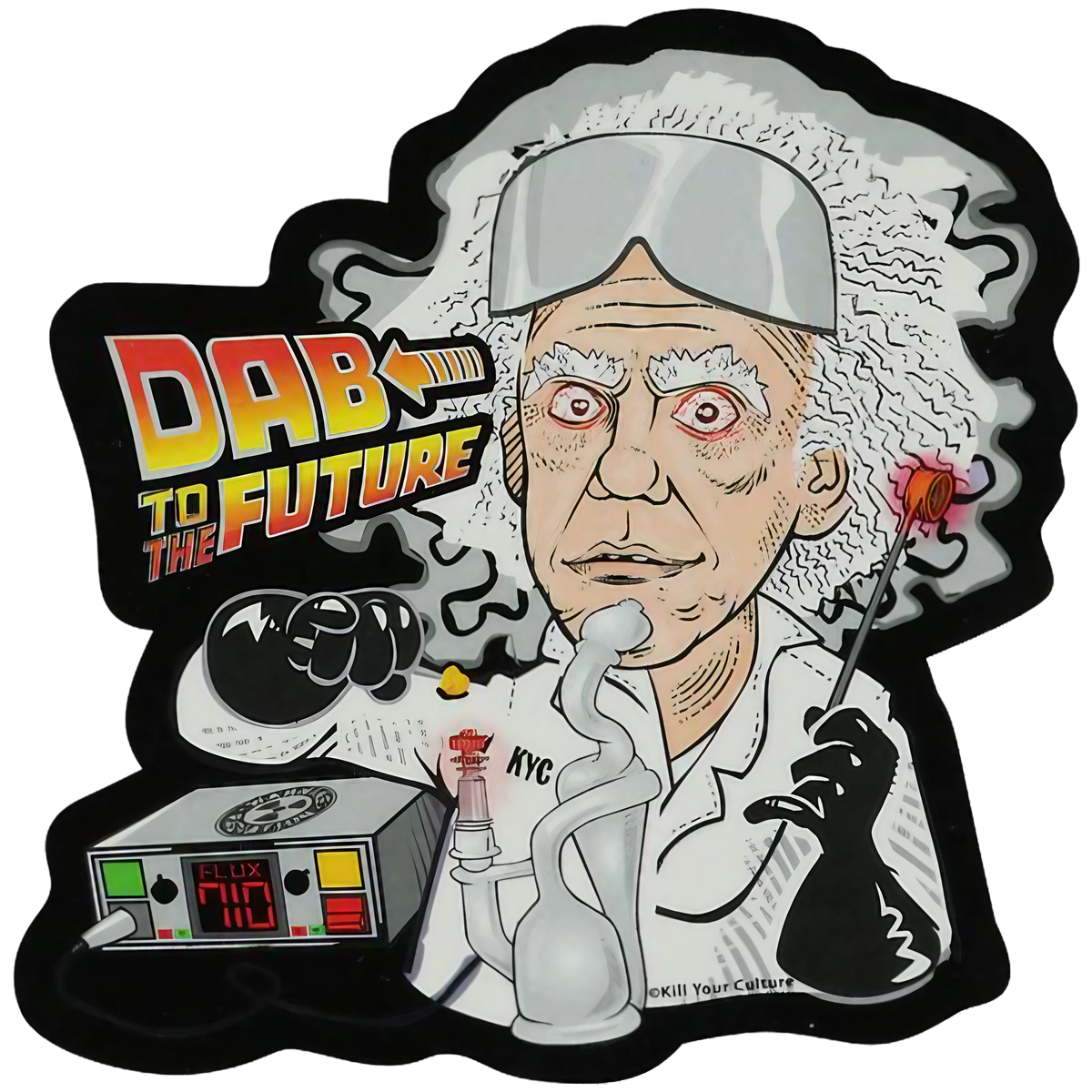 Dab to the Future Sticker Home Goods
