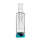 PILOT DIARY 14mm Reclaim Catcher with Clear Glass and Blue Base, Front View