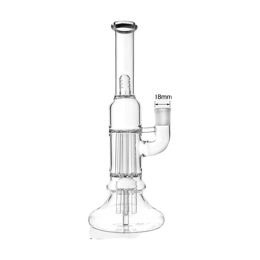 PILOTDIARY 12 Inch Tree Perc Bong with clear glass and measurements