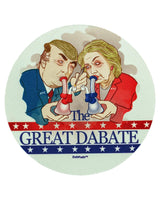DabPadz 5" Rubber Dropmat with 'The Great Dabate' Cartoon Design, Round Shape