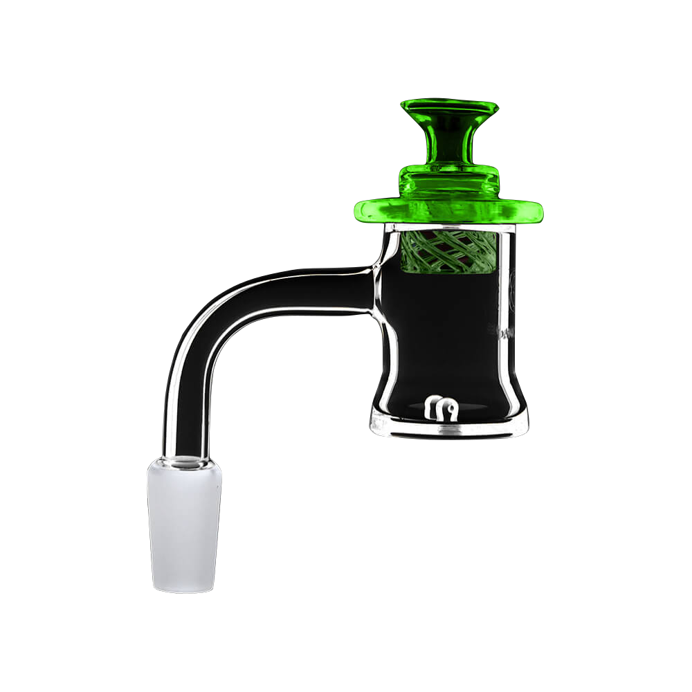 DANK BANGER Seamless Belly Banger Combo Set for Dab Rigs, 25mm Male Joint, Side View