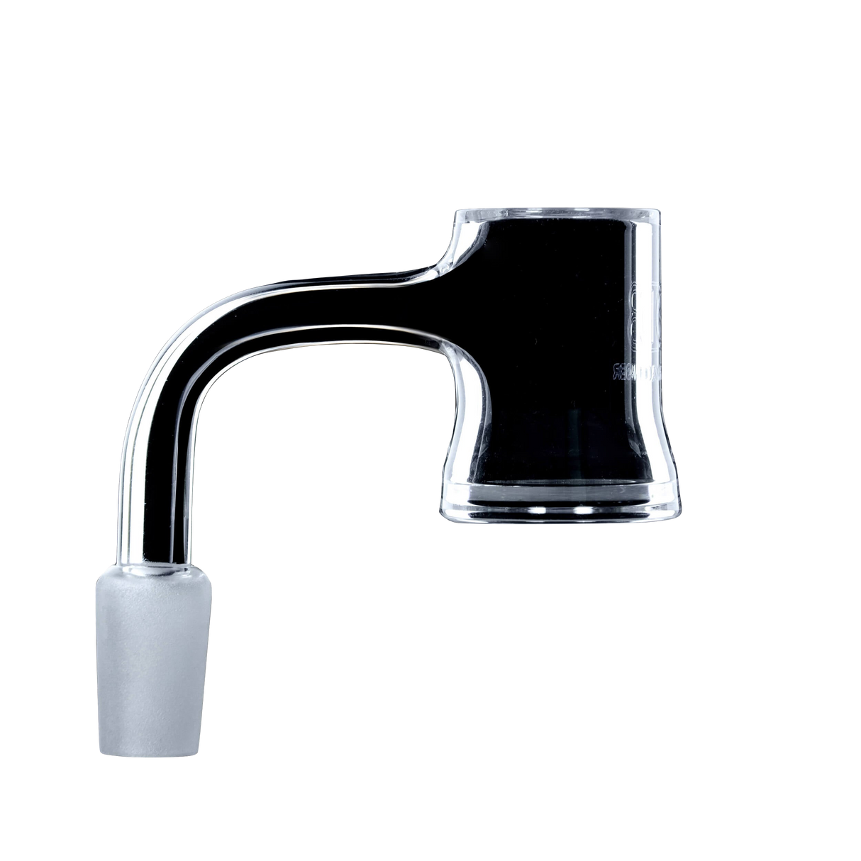 DANK BANGER Quartz Banger Hanger, 90 Degree Male Joint for Dab Rigs, Isolated on White