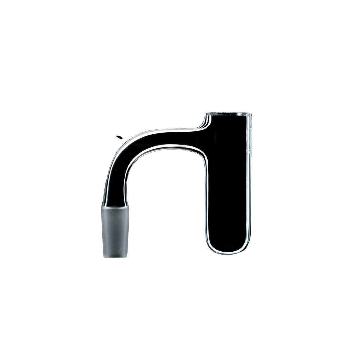 DANK BANGER Seamless Quartz Cold Start Banger with Round Bottom, 90 Degree Joint