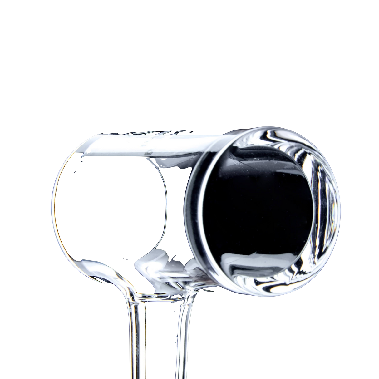 DANK BANGER Premium Seamless Flat Banger Combo Set, 90 Degree Quartz Side View