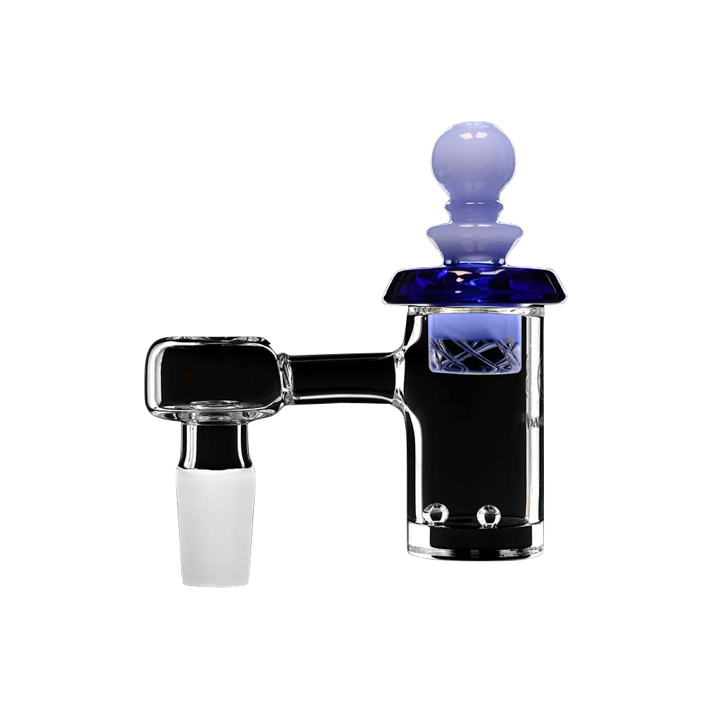 DANK BANGER Premium Flat Banger Combo Set, 90 Degree 14mm Quartz Banger with Steel Cap