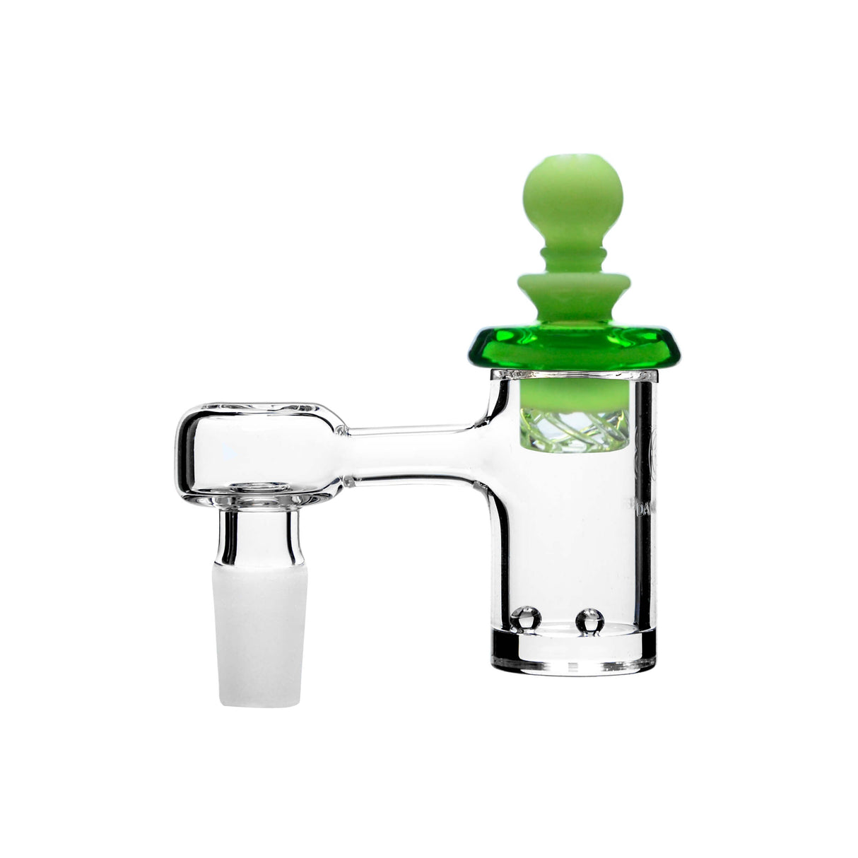 DANK BANGER Quartz Flat Banger Combo Set in Milk Green with 90 Degree Joint