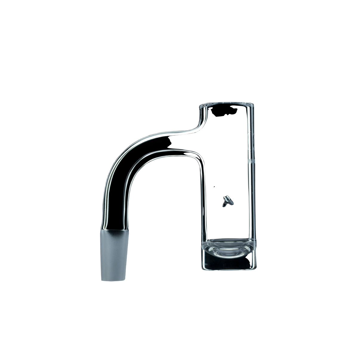 DANK BANGER Quartz Hybrid Spinner Banger Combo, 90 Degree Joint, Front View