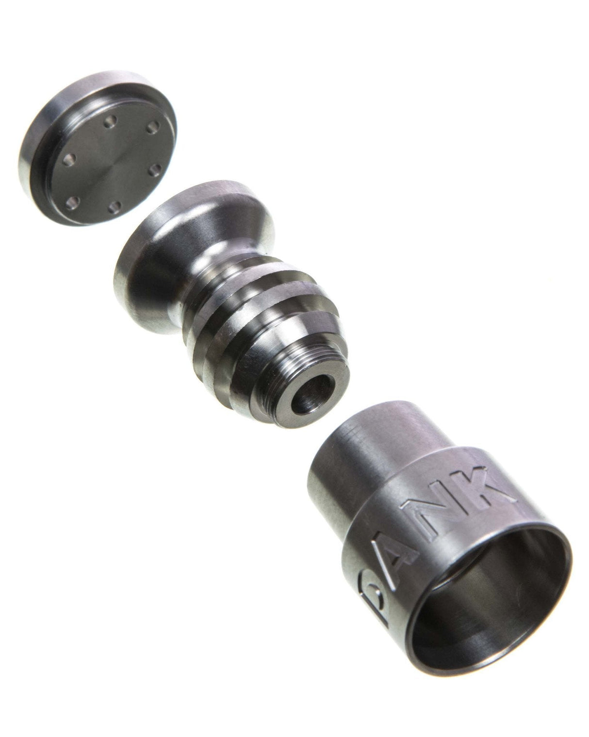 Dank Tools Titanium Nail for Dab Rigs, 14mm/18mm Domeless with Showerhead Dish, Easy to Clean