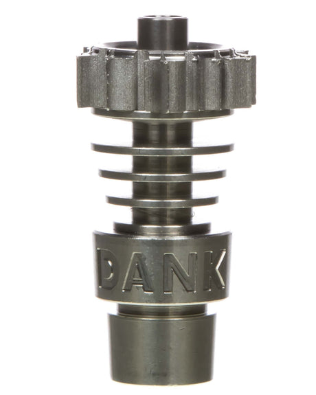 Dank Tools Domeless Titanium Nail with Sun-Dish, versatile 14mm/18mm size, front view on white background