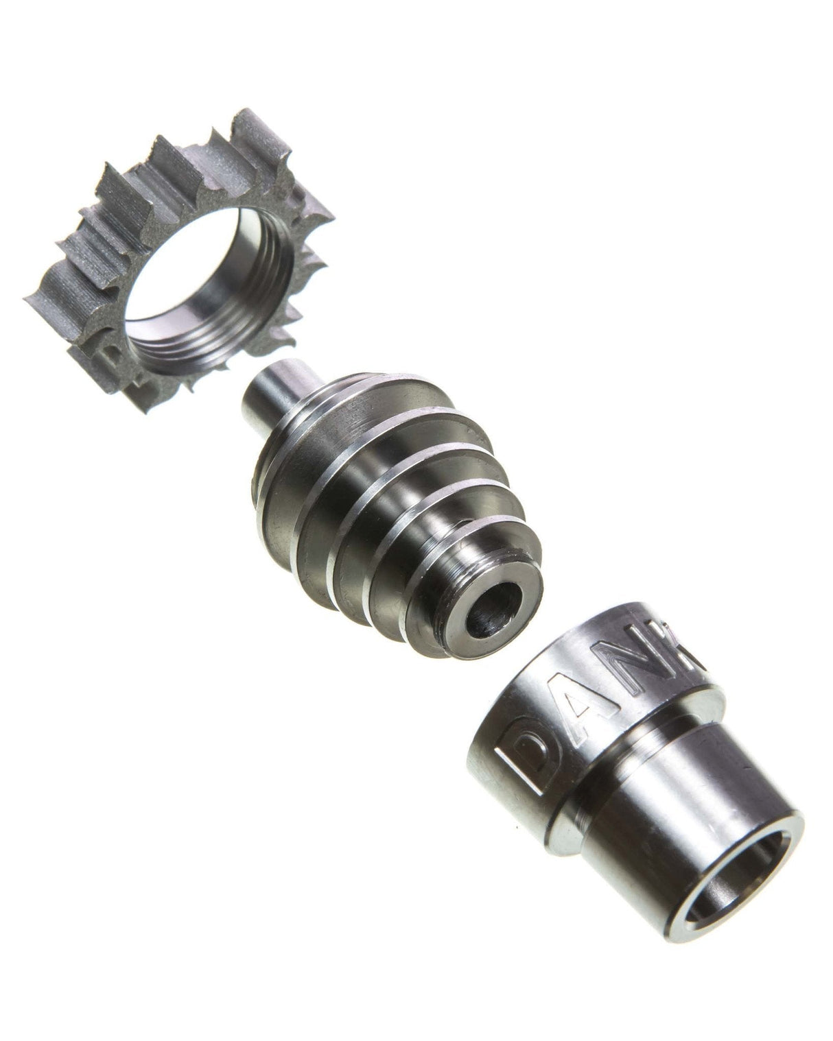 Dank Tools Titanium Nail with Sun-Dish for Dab Rigs, Adjustable 14mm/18mm Male-Female Joint