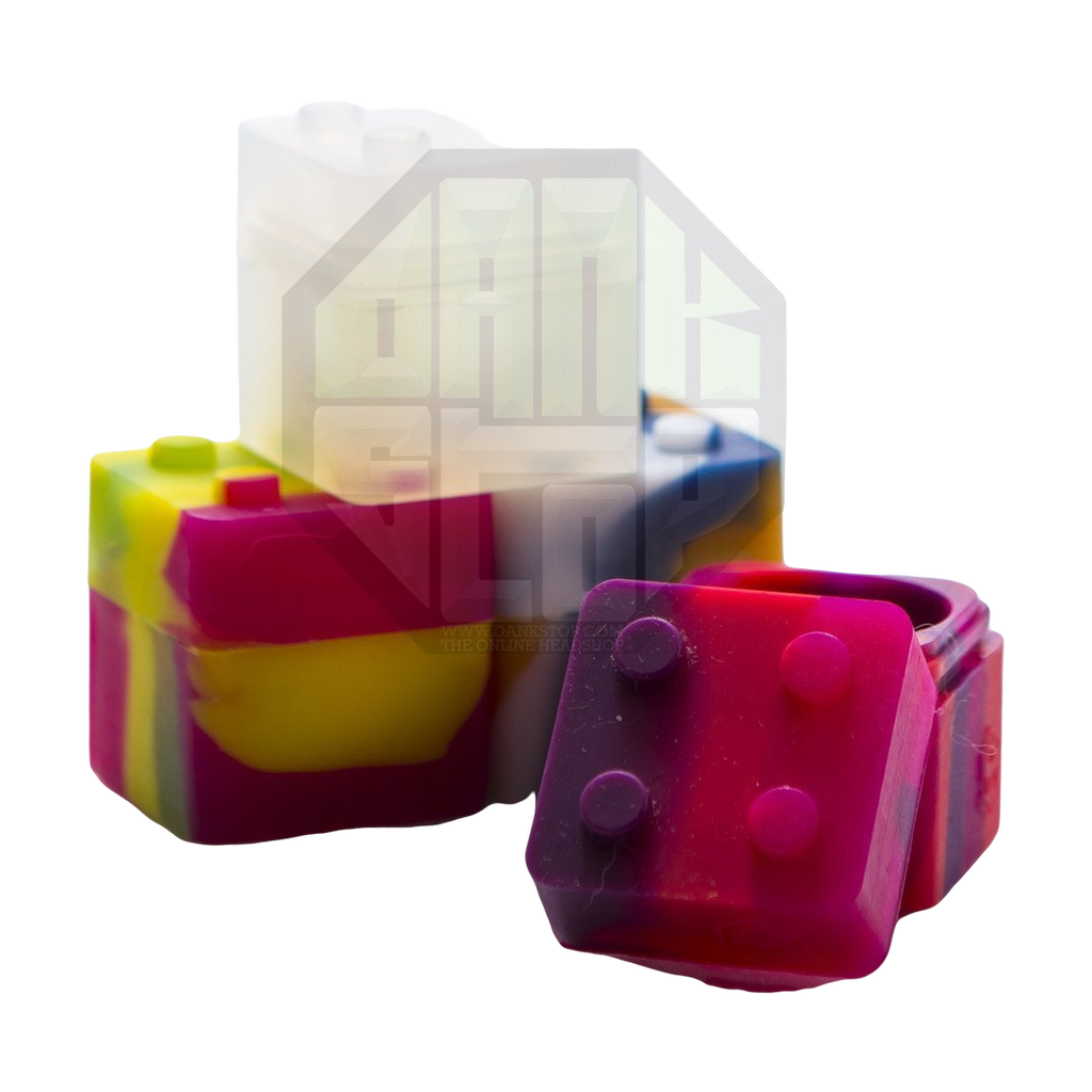 Dank Tools Silicone Blocks 4 Pack for Concentrates, Multicolor, Front View