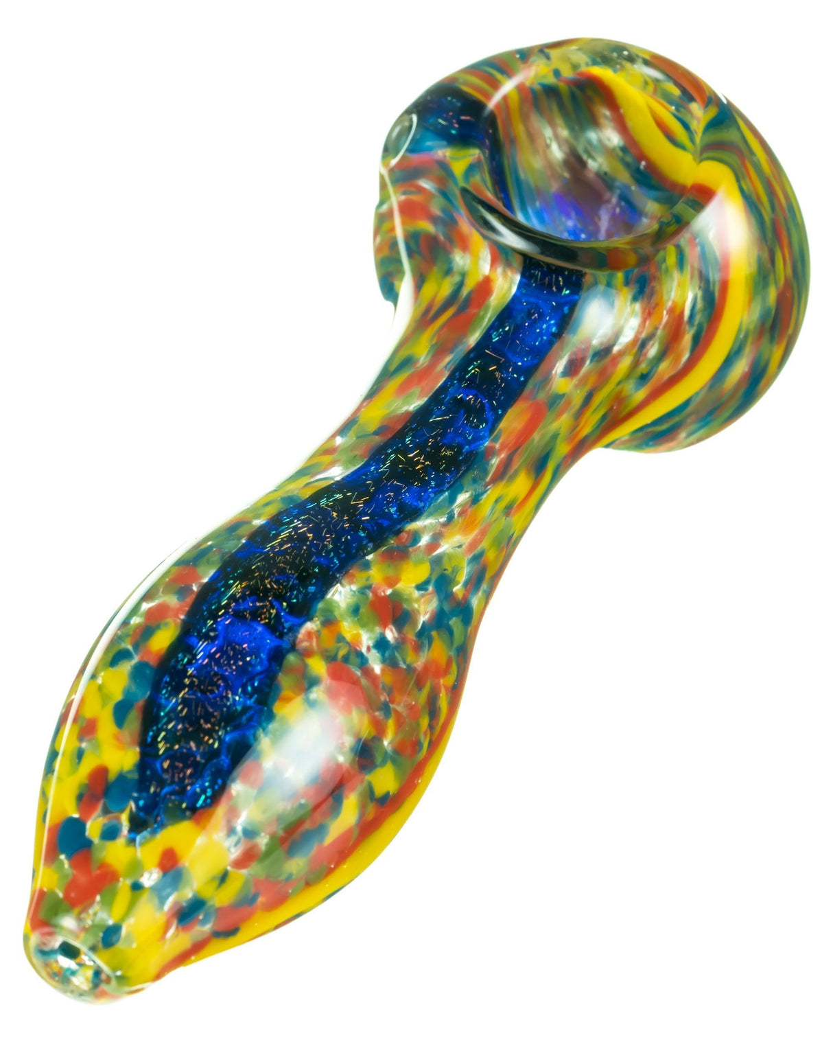 Dichro Stripe Fritted Hand Pipe | Online Headshop | Dank Geek