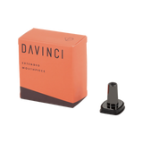 DaVinci MIQRO Extended Mouthpiece in ceramic, 10mm joint size, front view with packaging