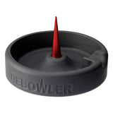 Debowler Minimalist Black Silicone Ashtray with Aluminum Spike, 4.25" Diameter