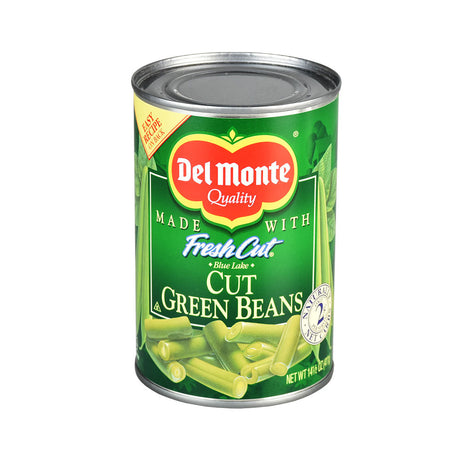 Del Monte Green Beans Can Diversion Safe, 14.5oz, Front View on Seamless White
