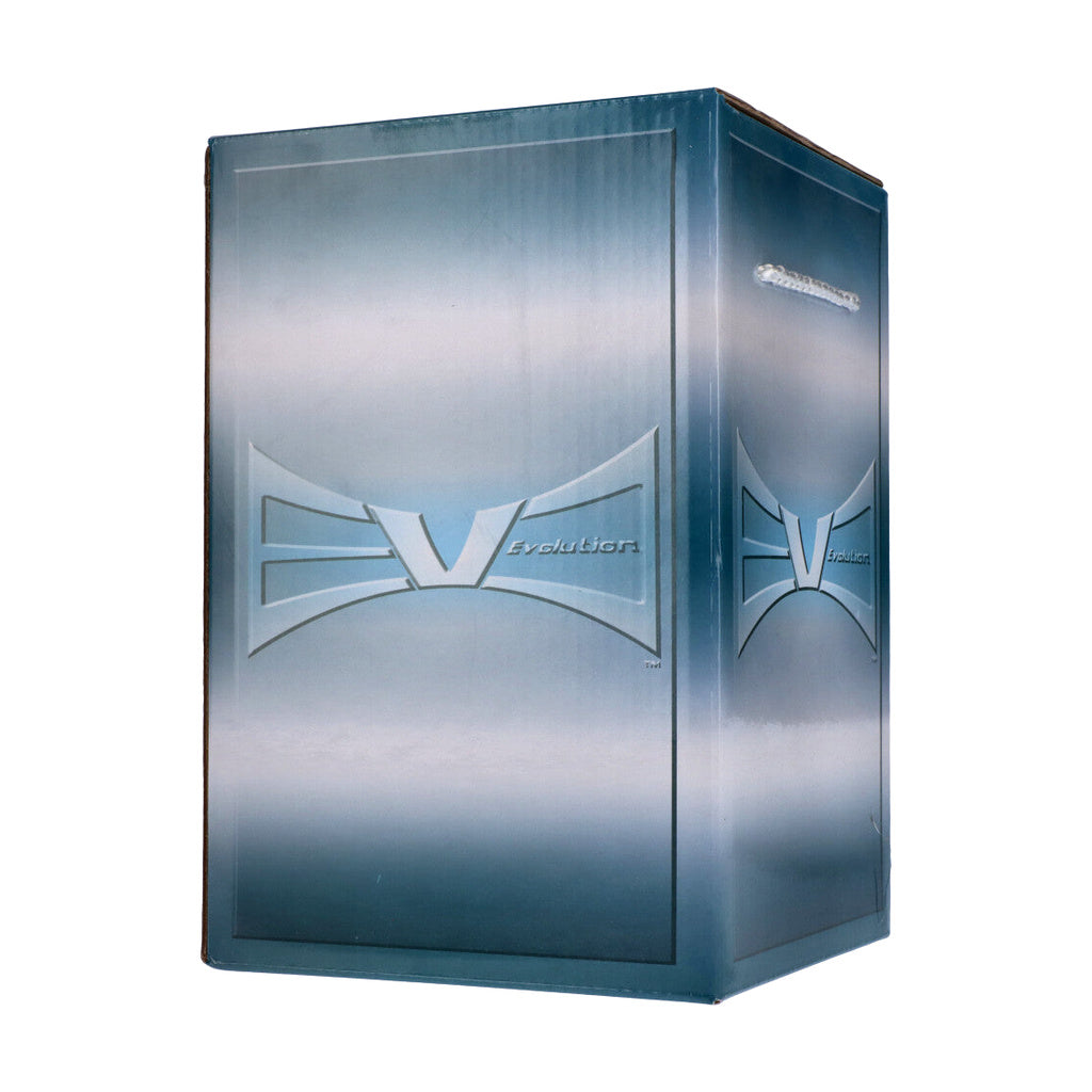 EVOLUTION branded packaging for Diamond Dust 8" Hybrid Dab Rig with Showerhead Percolator